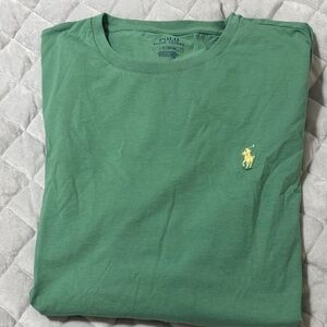 Polo by Ralph Lauren Green Crewneck T-Shirt with Yellow Pony